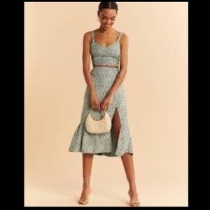 Abercrombie Midi Slit Skirt